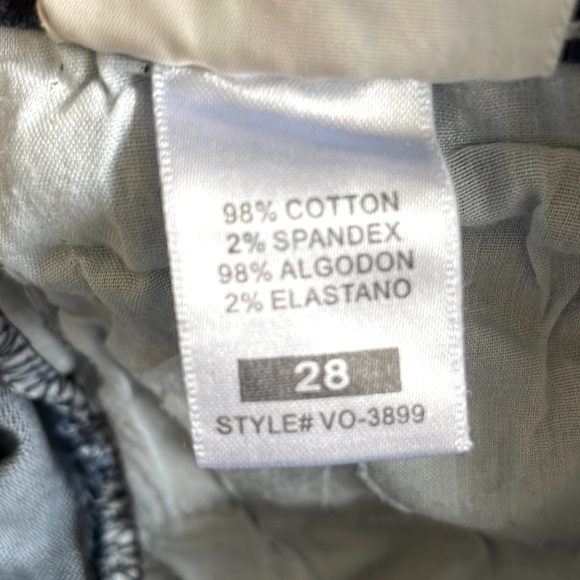 VO Jeans Trendy Tie-Dye Style Blue Straight Legs Jeans Size 28 - Picture 11 of 12